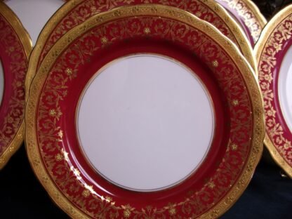 AYNSLEY KENILWORTH RED- SALAD PLATES