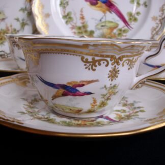 SPODE CHELSEA BIRD- CUPS & SAUCERS