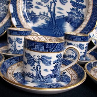 BOOTHS REAL OLD WILLOW A8025- COFFEE CAN & SAUCER