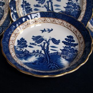 BOOTHS REAL OLD WILLOW A8025- COUPE SOUP BOWLS