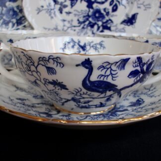COALPORT CAIRO- SOUP BOWLS AND SAUCERS