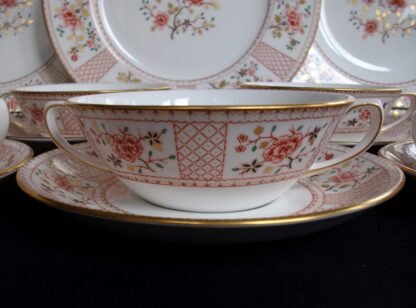 ROYAL CROWN DERBY LUCIENNE #A1266 SOUP BOWLS