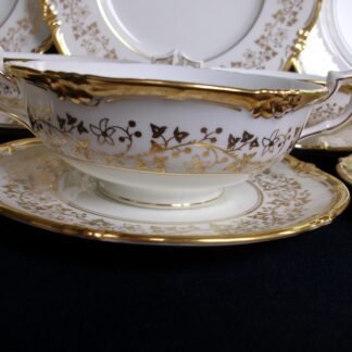 COALPORT Y9864- CREAM SOUP BOWLS & SAUCERS