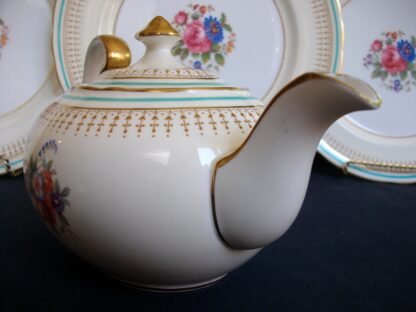 AYNSLEY PORTRUSH TEAL BLUE- TEAPOT