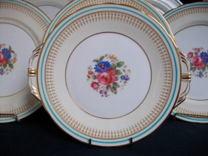 AYNSLEY PORTRUSH TEAL BLUE- CAKE PLATE