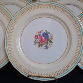 AYNSLEY PORTRUSH TEAL BLUE- DINNER PLATES