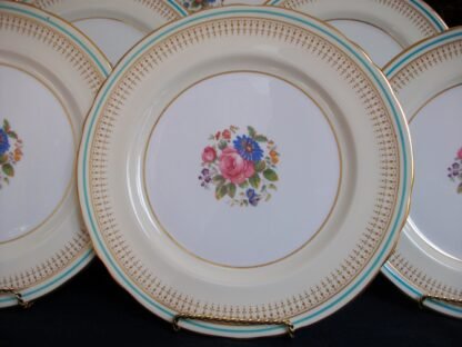 AYNSLEY PORTRUSH TEAL BLUE- DINNER PLATES