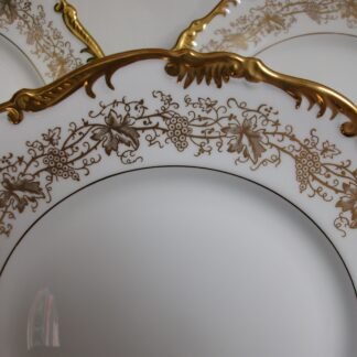 COALPORT HAZELTON WHITE- DINNER PLATE
