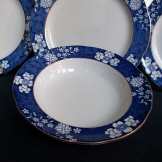 SPODE CRACKED ICE & PRUNUS- SOUP PLATE