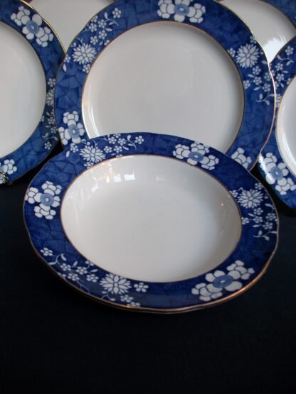 SPODE CRACKED ICE & PRUNUS- SOUP PLATE