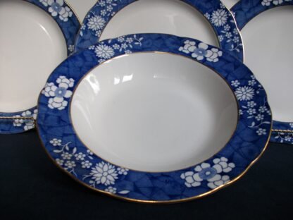SPODE CRACKED ICE & PRUNUS- LARGE SOUP PLATE