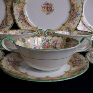 AYNSLEY REGINA- SOUP BOWL & SAUCER