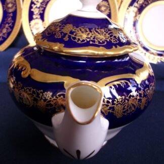 COALPORT HAZELTON COBALT- TEAPOT
