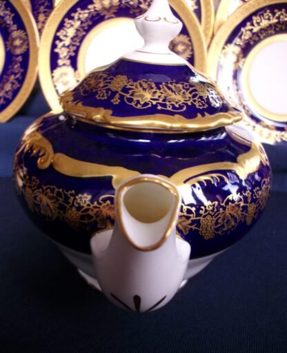 COALPORT HAZELTON COBALT- TEAPOT