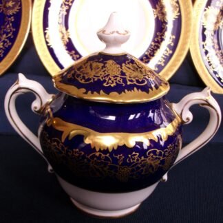 COALPORT HAZELTON COBALT- SUGAR BOWL