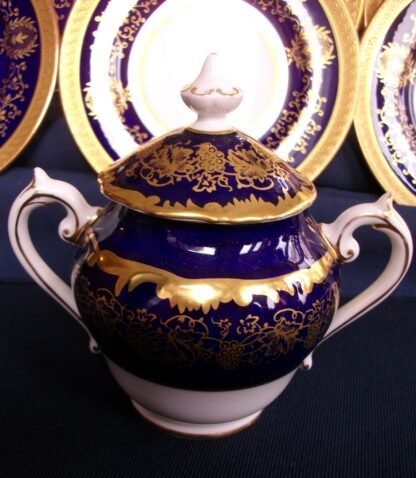 COALPORT HAZELTON COBALT- SUGAR BOWL