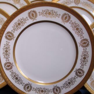 COALPORT LADY ANNE WHITE- DINNER PLATES