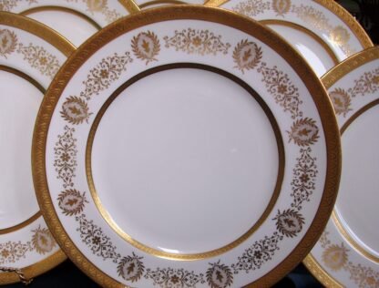 COALPORT LADY ANNE WHITE- DINNER PLATES