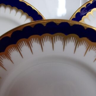COALPORT SPEARPOINT COBALT- BREAD & BUTTER PLATE