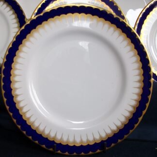 COALPORT SPEARPOINT COBALT- SALAD PLATE