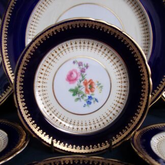 AYNSLEY HATFIELD COBALT- BREAD & BUTTER PLATES