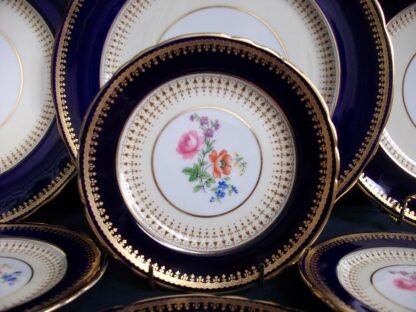 AYNSLEY HATFIELD COBALT- BREAD & BUTTER PLATES