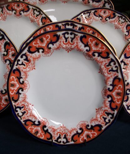 ROYAL CROWN DERBY #3973 IMARI- LUNCHEON PLATES