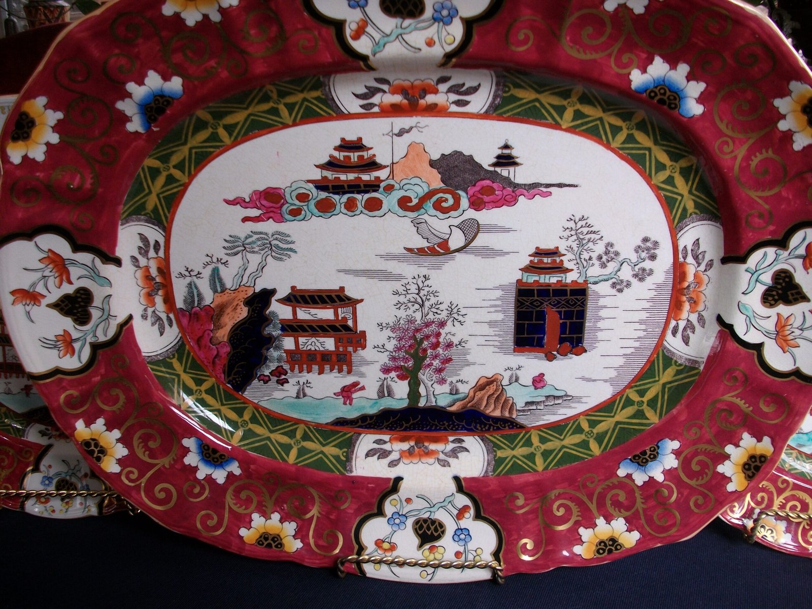 MASON'S CANTON #447- LARGE PLATTER