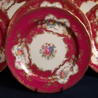 AYNSLEY PARAMOUNT MAROON- SALAD PLATE