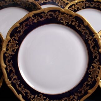 WEIMAR KATHARINA 20003 COBALT-GILT (c.1948-49) DINNER PLATE (s)-  EXCELLENT! RARE!