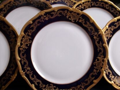 WEIMAR KATHARINA 20003 COBALT-GILT (c.1948-49) DINNER PLATE (s)-  EXCELLENT! RARE!