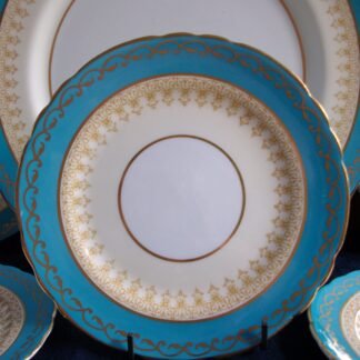 AYNSLEY #7611 AQUA BREAD & BUTTER PLATE