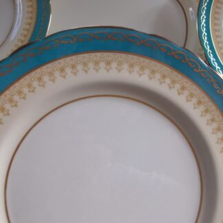 AYNSLEY #7611 AQUA DINNER PLATE