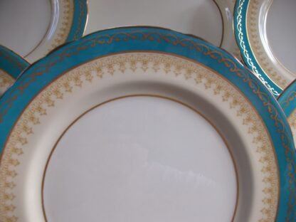AYNSLEY #7611 AQUA DINNER PLATE