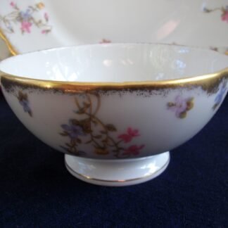 BAWO & DOTTER SCATTERED FLOWERS- CRANBERRY BOWL