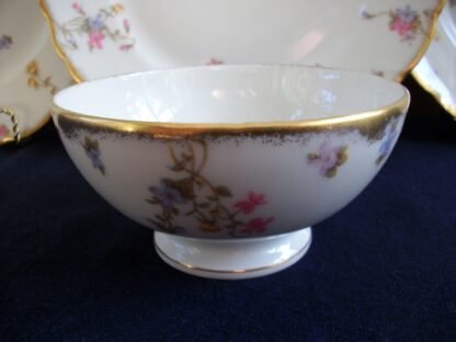 BAWO & DOTTER SCATTERED FLOWERS- CRANBERRY BOWL
