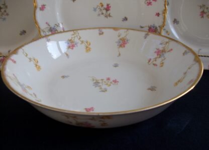 BAWO & DOTTER SCATTERED FLOWERS- ROUND OPEN SERVING BOWL 9 3/8"