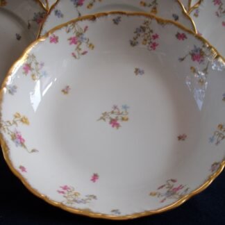 BAWO & DOTTER SCATTERED FLOWERS- ROUND OPEN SERVING BOWL 10"