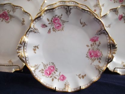 ROYAL CROWN DERBY ROYAL PIXTON ROSES- CAKE/PASTRY SERVING PLATE
