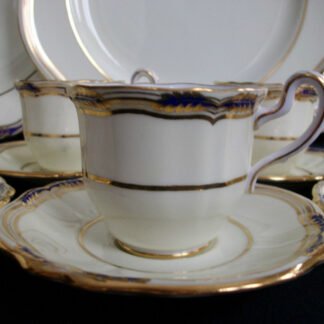 SPODE SUTHERLAND #R8920 (c.1948+) DEMI CUP & SAUCER- FANTASTIC! MINT! GILT!
