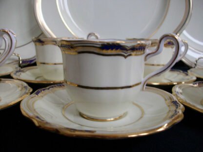 SPODE SUTHERLAND #R8920 (c.1948+) DEMI CUP & SAUCER- FANTASTIC! MINT! GILT!