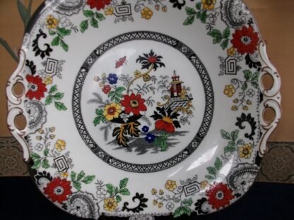COALPORT CANTON WHITE (c.1953)- SQUARE HANDLED CAKE PLATE - EXCELLENT!! RARE!!