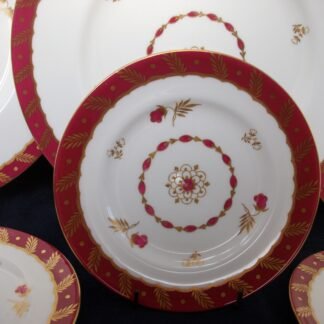 ROYAL WORCESTER GEORGIAN RED (c.1940)  BREAD & BUTTER PLATE- RARE!! EXCELLENT!!