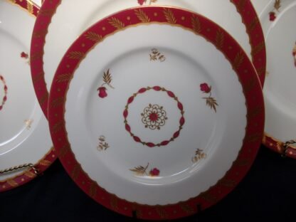 ROYAL WORCESTER GEORGIAN RED (c.1940)  SALAD PLATE- RARE!! EXCELLENT!!