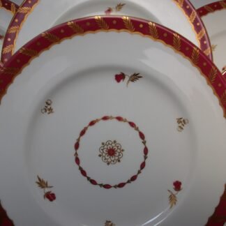 ROYAL WORCESTER GEORGIAN RED (c.1940)  DINNER PLATE- RARE!! EXCELLENT!!
