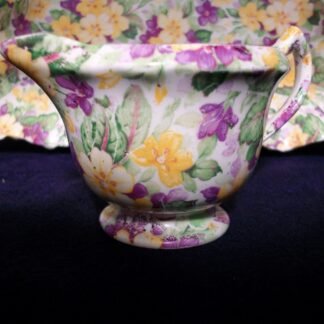 JAMES KENT PRIMULA CHINTZ (c.1955+)  CREAMER -  GRANVILLE ROUND  4 oz- RARE!! EXCELLENT!! 