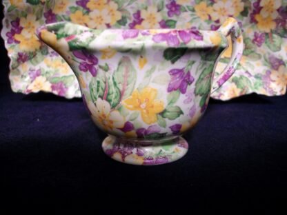 JAMES KENT PRIMULA CHINTZ (c.1955+) CREAMER - GRANVILLE ROUND 4 oz- RARE!! EXCELLENT!!