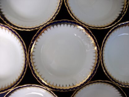 COALPORT SPEARPOINT COBALT #850 (c.1920+) BERRY BOWL- SCALLOPED !! EXCELLENT !!