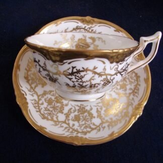 COALPORT KING'S PLATE (c.1960's)  CUP & SAUCER- SCALLOPED !! EXCELLENT !!