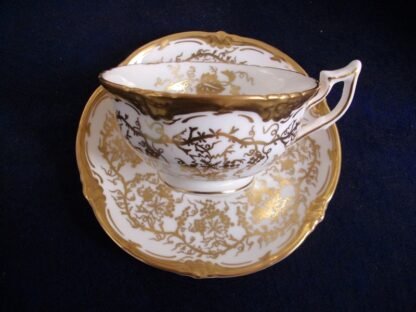 COALPORT KING'S PLATE (c.1960's)  CUP & SAUCER- SCALLOPED !! EXCELLENT !!